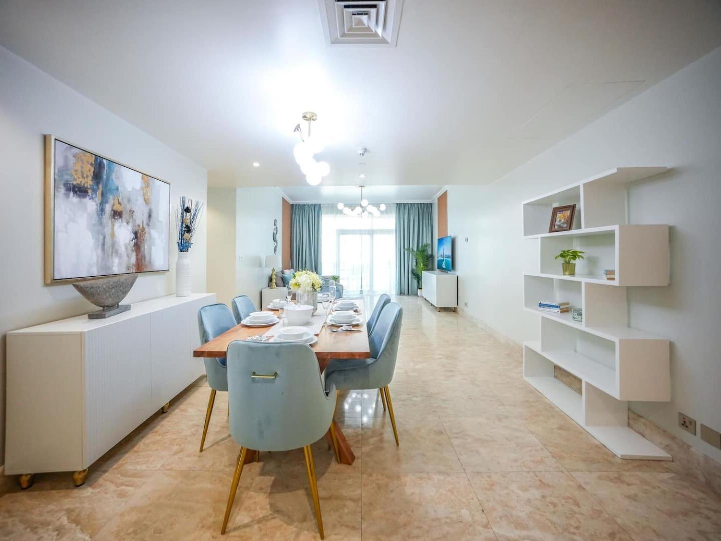 Deluxe 3 Bedroom With Marina & Sea View Дубай Экстерьер фото